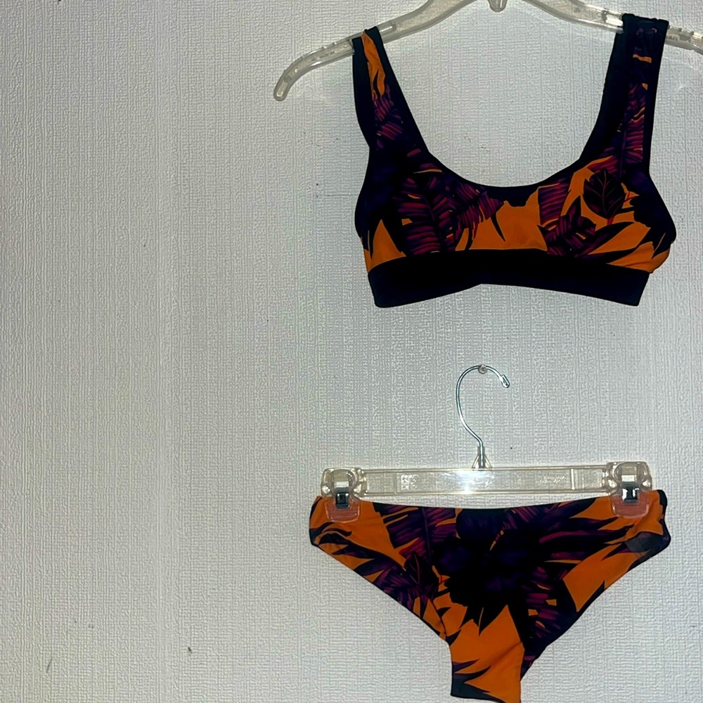 Khongboom Swim / XS / Orange, Purple, Black - Tropical